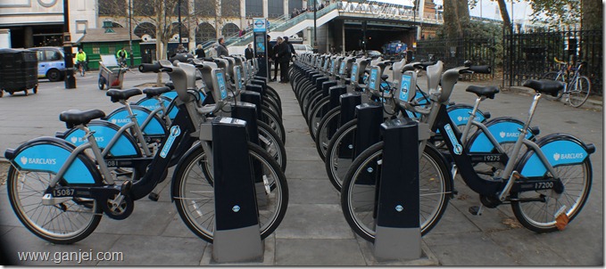 ایستگاه کرایه دوچرخه در لندن